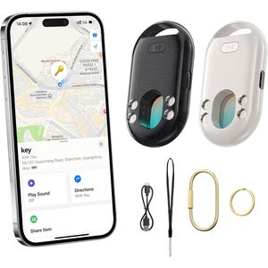 Tecknet Air Tracker Tag, Paquete de 2 Rastreadores Recargables con Control por Aplicación para iOS, Rastreo en Tiempo Real - Product Image 1