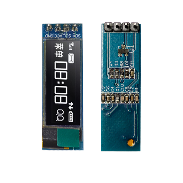 TONWELL Factory Direct Sale 0.91 Inch 128x32 Pixel 4pin I2C White OLED Display Module SSD1306 PCB Board Great Price