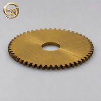 Engrenage de compteur d'eau en laiton usiné découpé au laser, pièce de compteur découpée au laser CNC