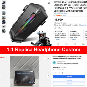 Auriculares para Casco de Motocicleta C5S con Asistente de Voz IA, Resistentes al Agua IP67, 40 Horas de Música, Conexión a 2 Teléfonos, Auriculares Bluetooth - Product Image 2