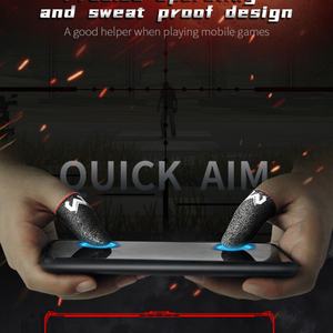 MEMO FS01 Fundas Antideslizantes para Dedos para Juegos, Guantes Duraderos para Juegos, para PUBG, Material de Fibra Plateada - Product Image 2