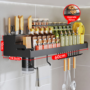 Iron Metal <strong>Wall</strong> Mounted Knife Holder Tableware <strong>Storage</strong> Shelving <strong>Units</strong> Spice Organizer Rack Home Kitchen Design OEM Box Hotels - Product Image 5