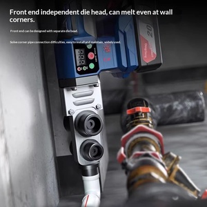 เครื่องเชื่อมพลาสติกไร้สาย DCQR32 20V แบตเตอรี่ลิเธียมแบบชาร์จได้ สำหรับท่อประปา อุณหภูมิคงที่ - Product Image 3