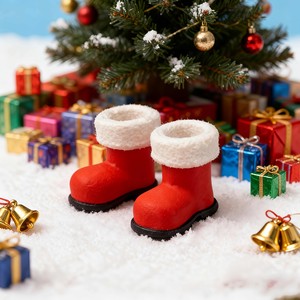 Cross-Border Best-Seller: 3D-Printed Mini Christmas Boot Model—Winter Boots, Holiday Decor, Creative Christmas Gift, Small Ornam - Product Image 1