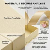 Ensemble d'emballages de luxe sur mesure pour maquillage en or, boîte rigide pliable à fermeture magnétique avec insert personnalisé