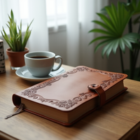 Carnet de voyage vintage personnalisé avec logo, carnet à feuilles mobiles, journal de voyage en cuir PU