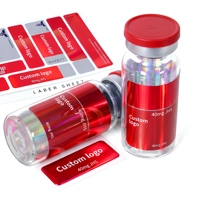 Étiquette personnalisée pour flacon de peptide, autocollante, imperméable, pour stylo d'injection, pour flacons de 3 ml, 5 ml, 10 ml