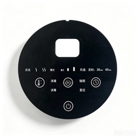 Panneau en acrylique sérigraphié, plaque en plastique PC, couvercle pour instrument électrique, plaque de commande pour petit appareil, panneau tactile PMMA