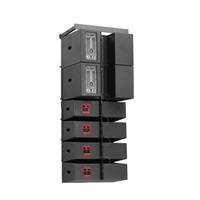 Altavoz Profesional de Línea Activa de Alto Rendimiento con Dos Woofers de 8 Pulgadas y 500W RMS de Potencia para Sonido en Vivo, DJ y Fiestas