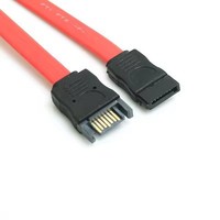 Cable Adaptador SATA de 7 Pines Macho a Hembra Ecológico de 12 Pulgadas (30 cm) con Conductores de Cobre Puro para Transferencia de Datos de SSD/HDD de Computadora IOS