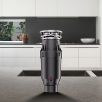 Broyeur de déchets alimentaires électrique domestique en acier inoxydable OEM, alimentation continue, commande par interrupteur à air, moteur DC