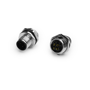Nhà Máy M12 hàn loại bảng điều khiển gắn kết/PCB Plug-in Loại kết nối ổ cắm nam nữ 4-pin không thấm nước IP67 Thông tư kết nối - Product Image 2