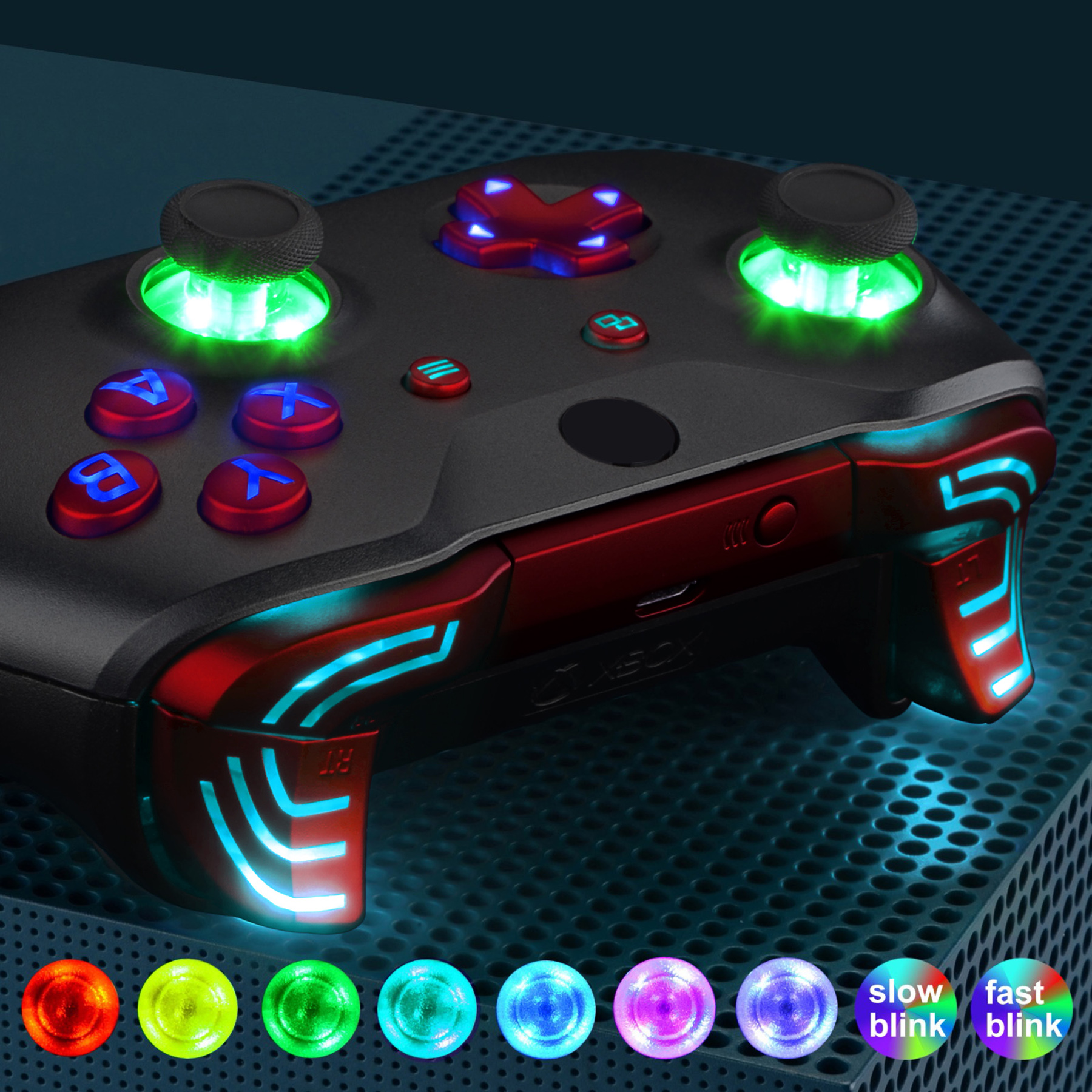 DTFS led kit with scarlet red button