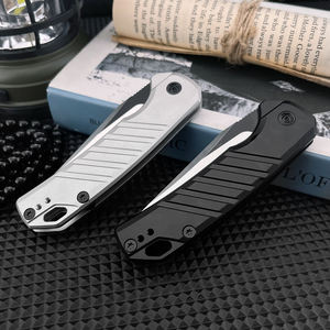 سكين جيب قابل للطي KS 7305 D2 بمقبض ألومنيوم، أداة تكتيكية للرحلات الخارجية والنجاة والإنقاذ والصيد - Product Image 5