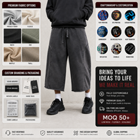 Pantalon de jogging ample en coton délavé noir vintage pour homme – Style streetwear
