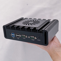 Aangepaste ODM OEM Industriële PC NUC 4G 5G WIFI Fans Mikrotik Ubuntu Soft Router Intel N100 DDR5 Linux Embedded Computer Mini PC