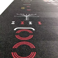 Tapis en caoutchouc pour plancher de la salle de sport, épaisseur 3MM-12MM épaisseur EPDM, gymnastique professionnelle, remorque de gymnastique