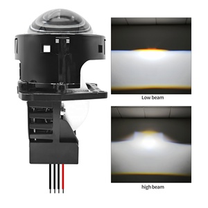 Chenlang <span class=keywords><strong>moins</strong></span> cher 130W feux de croisement 3.0 pouces RHD LHD coupe plate Film bleu Laser Bi Led projecteur lentille phares accessoires de voiture - Product Image 4