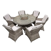 Ensemble de canapés fonctionnels pour jardin et cour, table de barbecue en aluminium, finition thermolaquée, dossier haut moderne, résistant aux UV, rotin PE, pour hôtel
