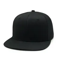 Gorra de baloncesto personalizada, réplica de alta calidad, en blanco, seis paneles, negra, Vintage