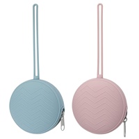 Étui de rangement portable pour sucette en silicone pour nouveau-nés, boîte de rangement pour sucette en silicone sans BPA