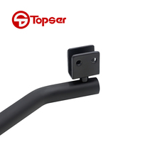 Accessoires de porte de salle de bain en acier inoxydable, support de tige rotative réglable à 135 degrés pour quincaillerie de porte de douche en verre