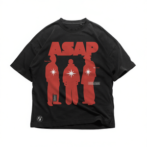 Camiseta Gráfica Asap, Estilo Urbano Oversize, Estética Hip Hop Y2K, Prenda Unisex - Product Image 2