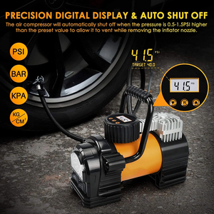 <span class=keywords><strong>Meilleur</strong></span> compresseur d'air miniature <span class=keywords><strong>sans</strong></span> <span class=keywords><strong>fil</strong></span> portable 12V DC 150psi <span class=keywords><strong>Gonfleur</strong></span> de pneus de <span class=keywords><strong>voiture</strong></span> avec manomètre numérique Nouveau matériau métallique - Product Image 6
