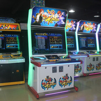 Machine d'arcade de 32 pouces, console de jeu de combat Street Fighter Pandora Box, jeu vidéo pour 2 joueurs, cabinet métallique, machine à monnayeur