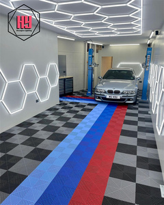 400*400*18 mét chống trượt PP lồng vào nhau nhà để xe gạch lát sàn/nhựa có thể tháo rời lồng vào nhau thảm sàn cho rửa xe - Product Image 4