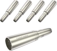 Adaptateur audio CableCreation XLR 3 broches mâle vers prise jack femelle 1/4" 6,35 mm