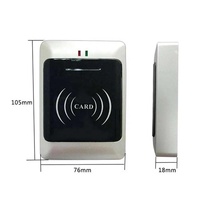Carte RFID pour contrôle d'accès de porte autonome, 1 pièce, imperméable IP67, deux cartes mère avec porte-clés 10 em, prise en charge de lecteur Wg externe