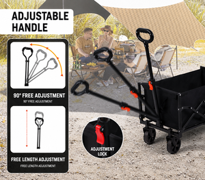 Fashion Design Collapsible 4 Wheels Heavy Duty High Load-Bearing Capacity Lightweight Utility Camper - Product Image 6