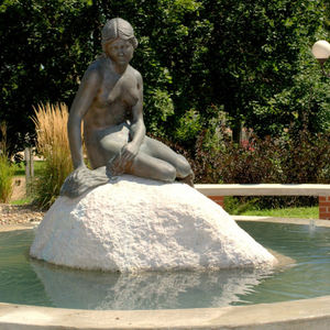 Venta caliente al aire libre jardín decoración de bronce de metal Jardín de fuente de agua estatua - Product Image 6