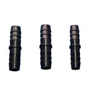 Connecteur de tube flexible miniature droit 1-25 mm en plastique noir, réducteur de diamètre, type horizontal, accessoires de connexion - Product Image 1