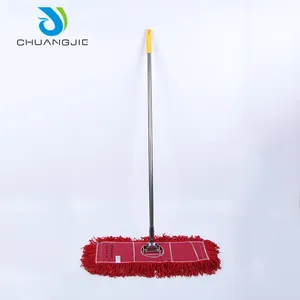 Commercial Industrial Grade Floor Cleaner Flat Cotton Wash Mop With Handle Cleaning