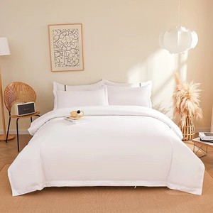 100%Cotton and Pillow Cover Luxury 100 Long Staple Cotton Set <strong>Second</strong> <strong>Hand</strong> Branded <strong>Sheets</strong> <strong>Hotel</strong> White <strong>Bed</strong> <strong>Sheet</strong> for <strong>Hotel</strong> - Product Image 1