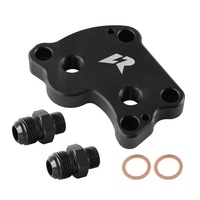 Plaque adaptatrice de filtre de refroidisseur d'huile noire AN10 en aluminium billette pour Mini Cooper S R50 R52 R53 1.6L moteur suralimenté 2002-2006
