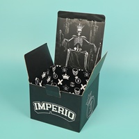 Caja de Cartón Corrugado con Fondo con Cierre y Ranuras Regulares, Caja de Cartón Reciclable Ecológica con Logotipo Personalizado para Empacar Sombreros y Ropa