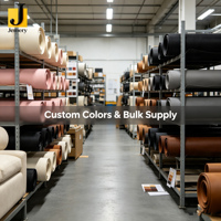 Cuir synthétique extensible métallisé en silicone de qualité supérieure Jemery pour usage automobile, couleur personnalisée, approvisionnement direct en rouleaux de l'usine OEM