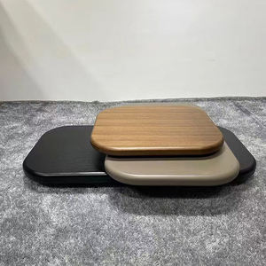 Tavolini da caffè di piccole dimensioni retrattili con design a tre strati minimamente lussuosi - Product Image 5