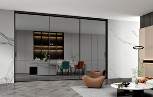 Puerta Corredera de Aluminio Personalizada para Balcón, Puerta y Ventana de Vidrio Templado de Doble Capa con Riel Deslizante - Product Image 5