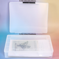 SUNSHING - Estuche para Documentos con Tapa Abatible, Diseño Apilable, Organizador de Archivos, Protector de Revistas y Fotos con Cierre a Presión