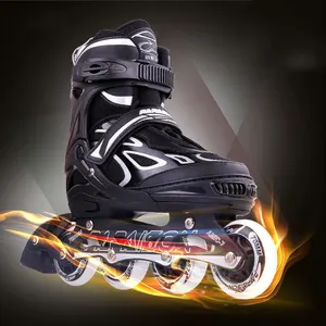 Papaison Inline Skates Professionele Heetste Selling Pu 4 Knipperende Wielen 4 Size Verstelbare Schaatsen Inline Rolschaatsen