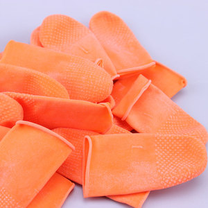 Orange Thick Anti-Slip Industrial Latex <strong>Finger</strong> Cot / <strong>Finger</strong> <strong>Stall</strong> - Product Image 6