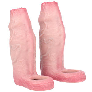 FAAK-Manchon réaliste pour pénis, préservatif élastique et creux, en silicone souple pour agrandissement du pénis, jouets sexuels pour couples et adultes, vente en gros - Product Image 5