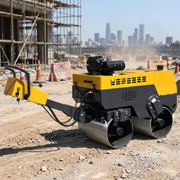 Offre Spéciale – Mini-compacteur vibrant hydraulique tandem de 0,8 tonne (800 kg)
