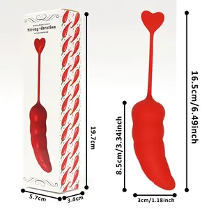 YPM Chili vibrador poder fuerte Juguetes sexuales de silicona Masturbación g-spot rojo verde Juguetes sexuales para mujeres - Product Image 6