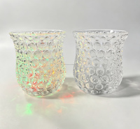 Gobelet en verre LED clignotant activé par liquide - Verres lumineux multicolores pour fêtes, bars, boîtes de nuit, cadeaux