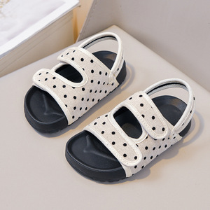 Sandali da spiaggia antiscivolo con suola morbida a pois per bambine 2026, taglie 26-36 # - Product Image 1